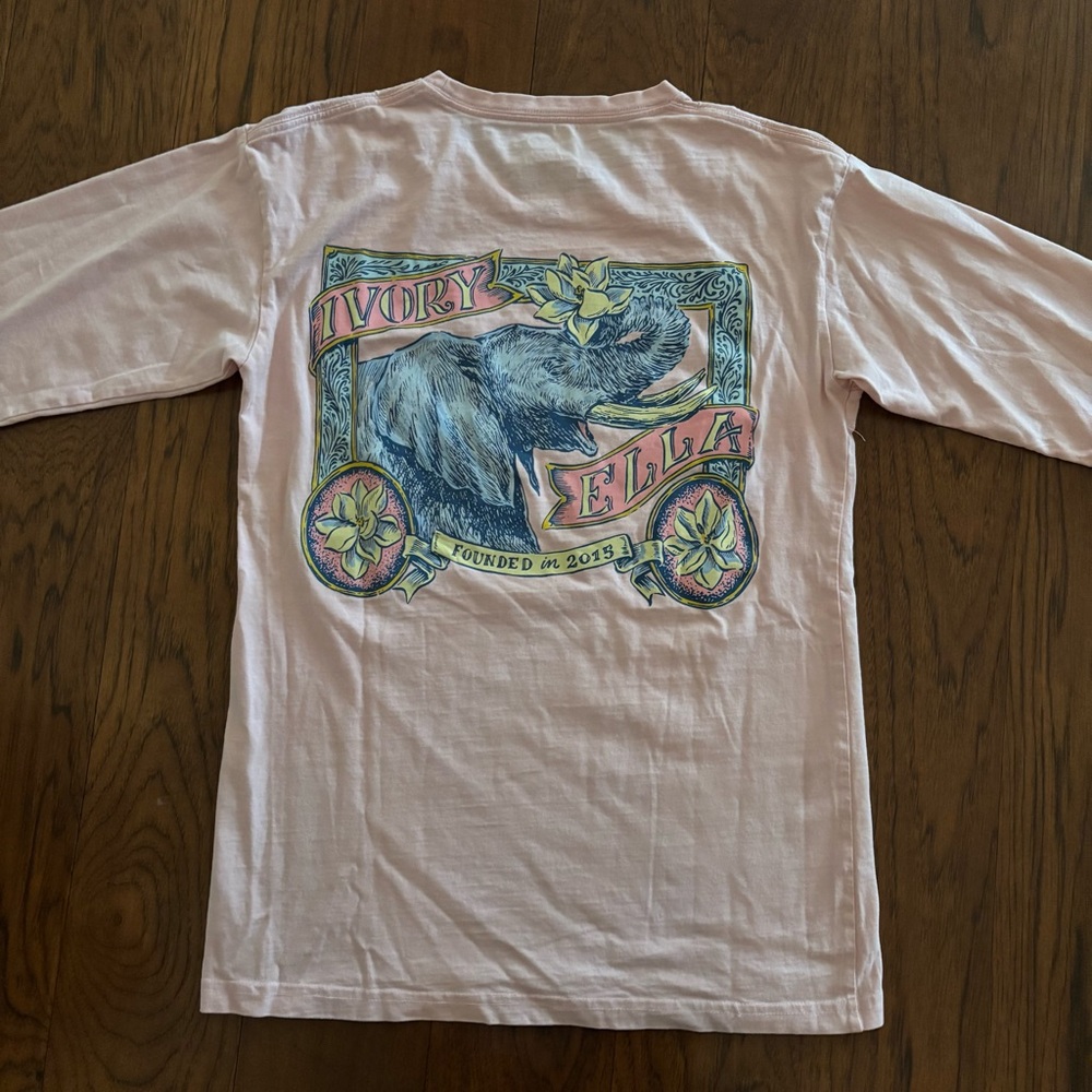 Ivory Ella Light Pink Long Sleeve T-Shirt